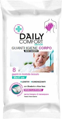 DAILY COMFORT SENIOR GUANTO DETERGENTE 8 PEZZI - Farmaspeed