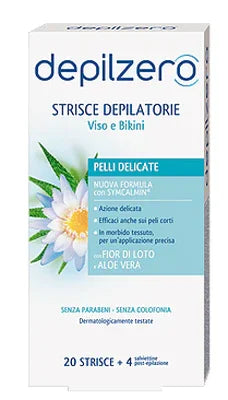 DEPILZERO STRISCE VISO E BIKINI 20 PEZZI - Farmaspeed