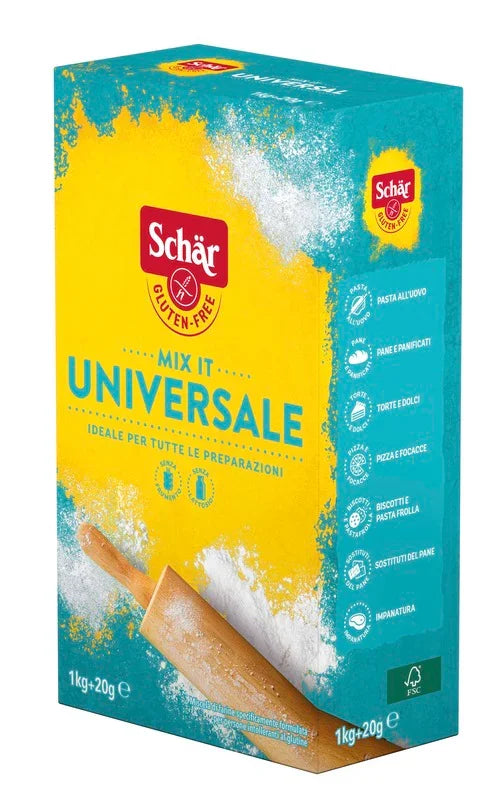 SCHAR MIX IT FARINA UNIVERSALE SENZA LATTOSIO 1 KG + 20 G - Farmaspeed