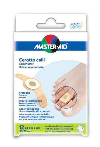 CEROTTO CALLIFUGO MASTER-AID FOOTCARE 71X22 MM 12 PEZZI B2 - Farmaspeed