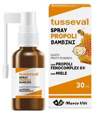 TUSSEVAL GOLA PROPOLI SPRAY PER BAMBINI 30 ML - Farmaspeed