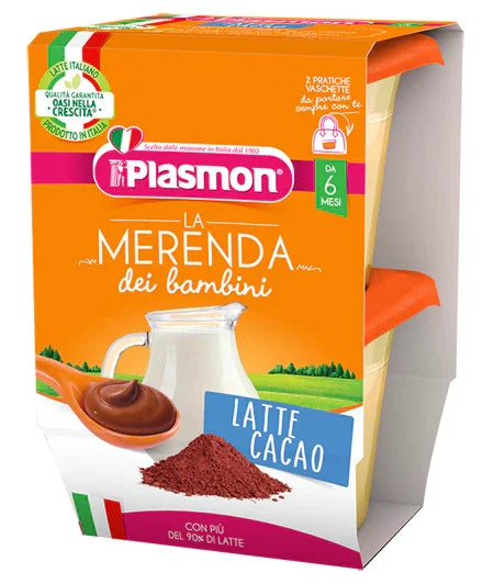 PLASMON LA MERENDA DEI BAMBINI MERENDE LATTE CACAO ASETTICO 2 X 120 G - Farmaspeed