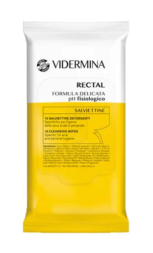 VIDERMINA RECTAL SALVIETTINE 15 PEZZI - Farmaspeed