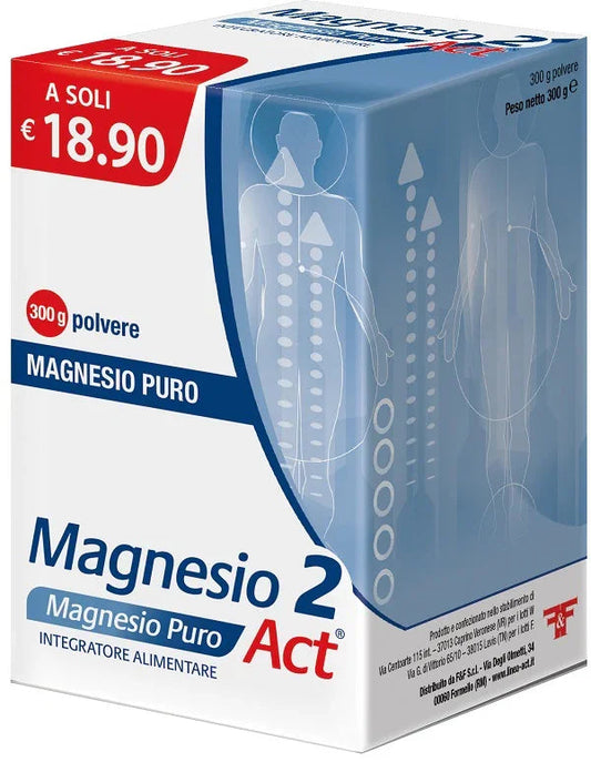 MAGNESIO 2 MAGNESIO PURO ACT POLVERE 300 G - Farmaspeed