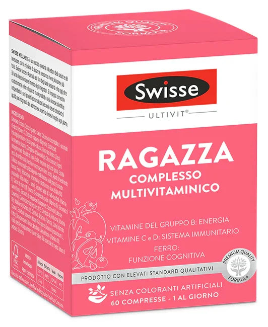 SWISSE MULTIVITAMINICO RAGAZZA 60 COMPRESSE - Farmaspeed