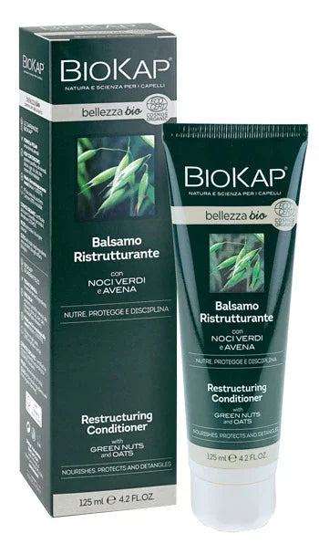 BIOKAP BELLEZZA BIO BALSAMO RISTRUTTURANTE COSMOS ECOCERT 125 ML BIOSLINE - Farmaspeed