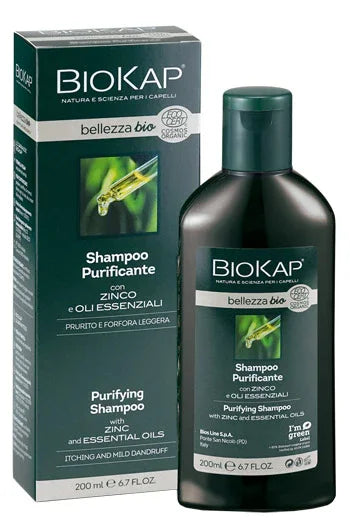 BIOKAP BELLEZZA BIO SHAMPOO PURIFICANTE COSMOS ECOCERT 200 ML BIOSLINE - Farmaspeed