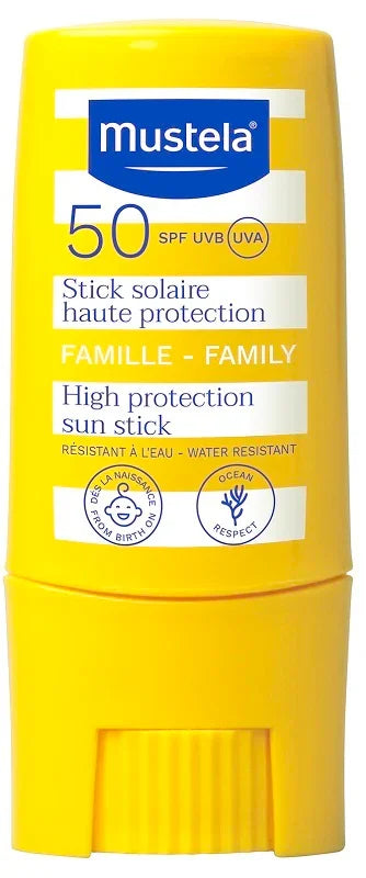 MUSTELA STICK SOLARE PROTEZIONE MOLTO ALTA SPF50 9 ML - Farmaspeed
