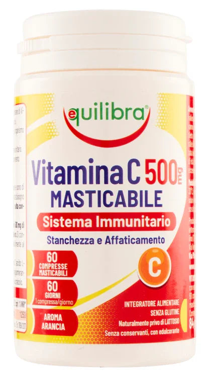 VITAMINA C 500MG MASTICABILE SISTEMA IMMUNITARIO 60 COMPRESSE - Farmaspeed