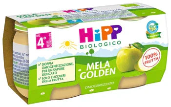 HIPP BIO OMOGENEIZZATO MELA GOLDEN 2 X 80 G - Farmaspeed