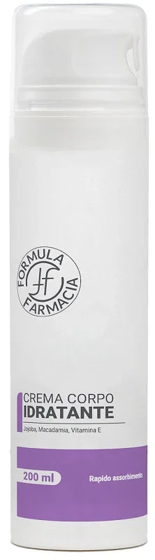 FORMULA CREMA CORPO IDRATANTE OLIO JOJOBA/MACADAMIA/VITAMINA E 200 ML - Farmaspeed