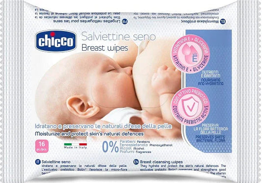 CHICCO SALVIETTE DETERGENTI PER IL SENO 16 PEZZI - Farmaspeed