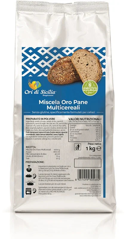 ORI DI SICILIA MIX ORO PANE MULTICEREALI 1 KG - Farmaspeed