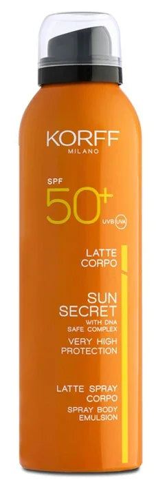 KORFF SUN SECRET LATTE SPRAY CORPO SPF50+ 200 ML - Farmaspeed
