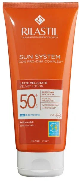 RILASTIL SUN SYSTEM PHOTO PROTECTION TERAPY SPF 50+ LATTE VELLUTANTE 200 ML - Farmaspeed
