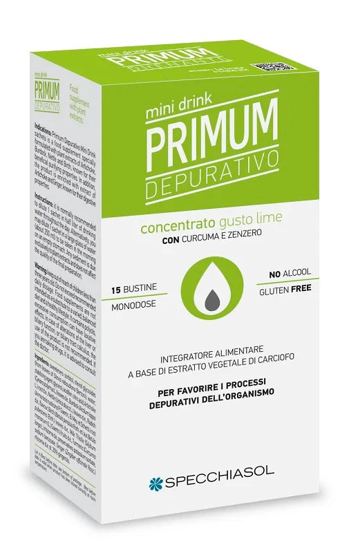 PRIMUM DEPURATIVO MINIDRINK LIME 15 STICK DA 10 ML - Farmaspeed