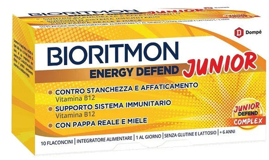 BIORITMON ENERGY DEFEND JUNIOR 10 FLACONCINI 10 ML - Farmaspeed
