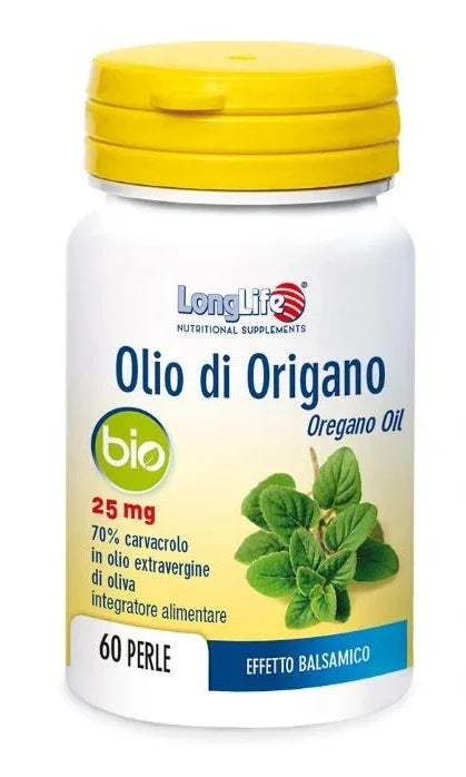 LONGLIFE OLIO ORIGANO BIO 60 PERLE DI GELATINA - Farmaspeed