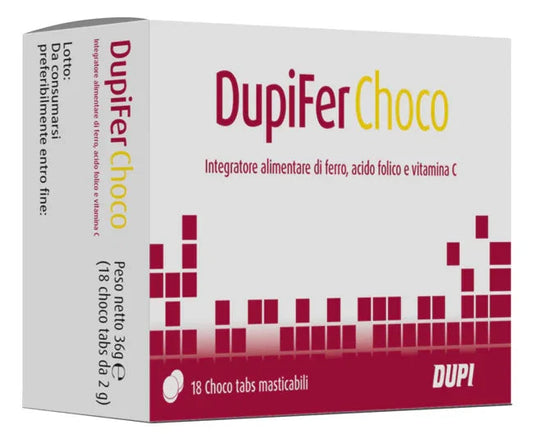 DUPIFER CHOCO 18 CHOCO TABS - Farmaspeed