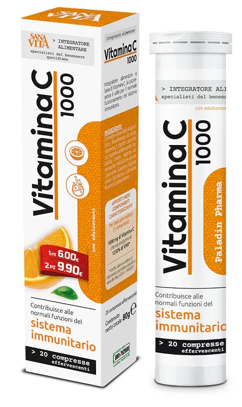 SANAVITA VITAMINA C 20 COMPRESSE EFFERVESCENTI - Farmaspeed