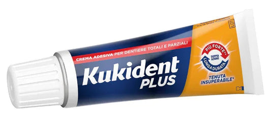 KUKIDENT PLUS DOPPIA AZIONE CREMA ADESIVA DENTIERE 40 G - Farmaspeed