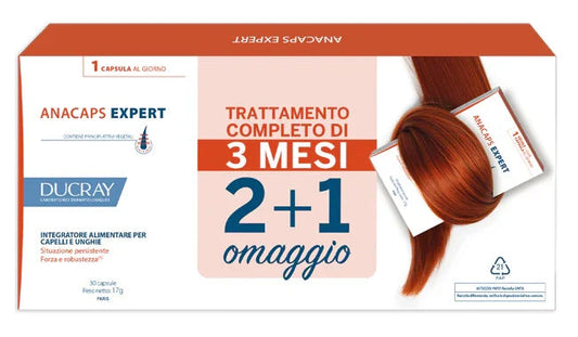 DUCRAY ANACAPS EXPERT CAPELLI E UNGHIE 3 X 30 CAPSULE - Farmaspeed