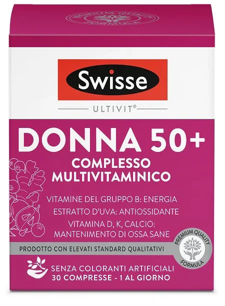 SWISSE MULTIVITAMINICO DONNA 50+ 30 COMPRESSE - Farmaspeed