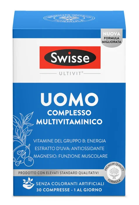 SWISSE MULTIVITAMINICO UOMO 30 COMPRESSE - Farmaspeed