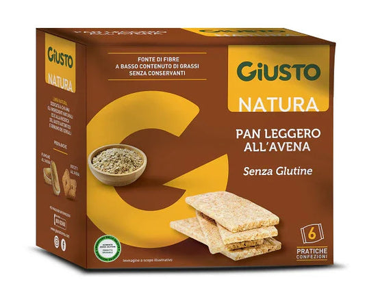 GIUSTO SENZA GLUTINE PANLEGGERO ALL'AVENA 6 CONFEZIONI DA 25G - Farmaspeed