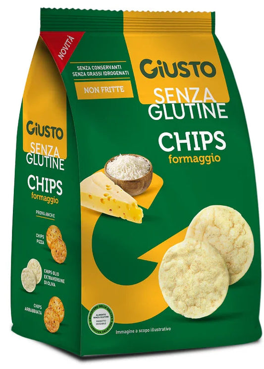 GIUSTO SENZA GLUTINE CHIPS FORMAGGIO 40 G - Farmaspeed