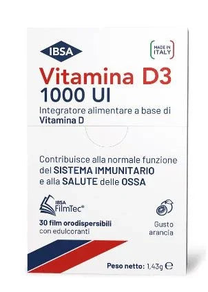 VITAMINA D3 IBSA 1000UI 30 FILM ORODISPERSIBILI - Farmaspeed