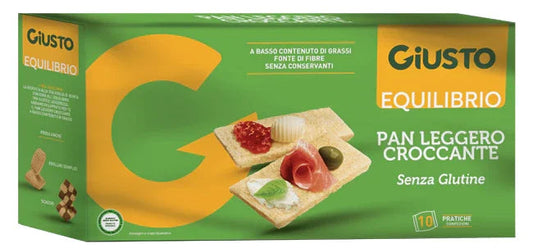 GIUSTO EQUILIBRIO SENZA GLUTINE PAN LEGGERO CROCCANTE 250 G - Farmaspeed