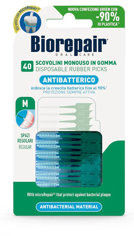BIOREPAIR ORAL CARE ANTIBATTERICO 40 SCOVOLINI MONOUSO SPAZI REGOLARI - Farmaspeed