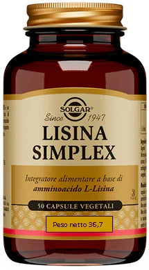 LISINA SIMPLEX 50 CAPSULE VEGETALI - Farmaspeed
