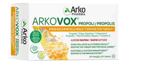 ARKOVOX PROPOLI MIELE/LIMONE 24 COMPRESSE - Farmaspeed