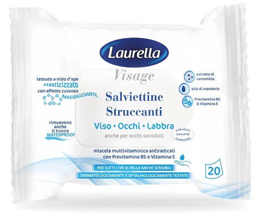 LAURELLA VISAGE SALVIETTINA STRUCCANTE 20 PEZZI - Farmaspeed