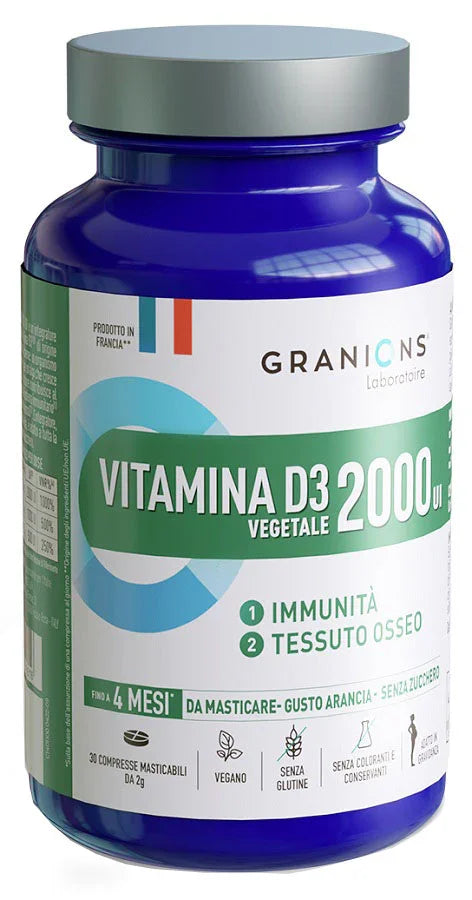 GRANIONS VITAMINA D3 VEGETALE 2000UI 30 COMPRESSE - Farmaspeed