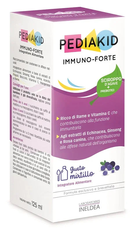 PEDIAKID IMMUNO FORTE SCIROPPO 125 ML - Farmaspeed