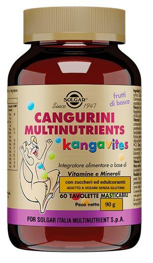 CANGURINI MULTINUTRIENTS FRUTTI BOSCO 60 TAVOLETTE MASTICABILI - Farmaspeed