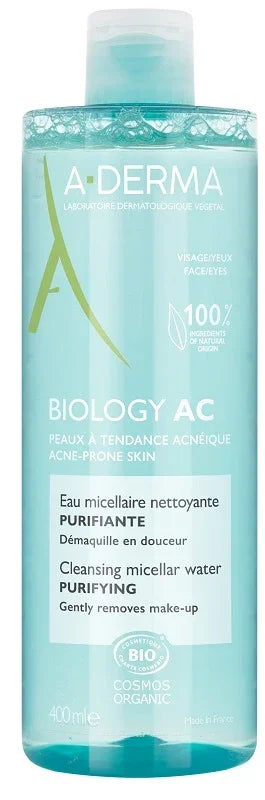 ADERMA BIOLOGY AC ACQUA MICELLARE DETERGENTE PURIFICANTE 400 ML - Farmaspeed