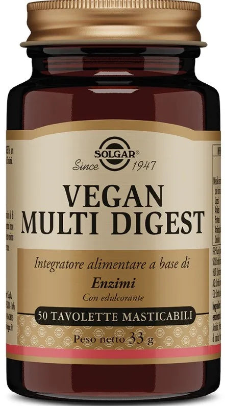 VEGAN MULTI DIGEST 50 TAVOLETTE MASTICABILI - Farmaspeed