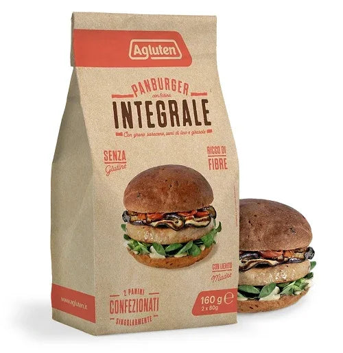 AGLUTEN PANBURGER FARINA INTEGRALE 160 G - Farmaspeed