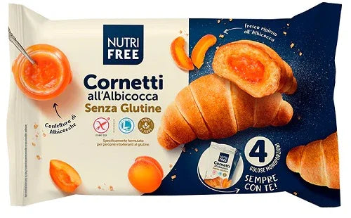 NUTRIFREE CORNETTI ALBICOCCA 4X60 G - Farmaspeed