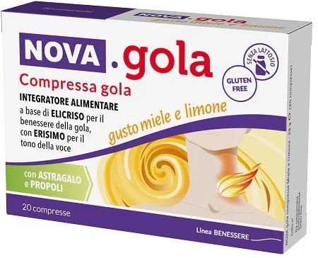 NOVA GOLA MIELE LIMONE 20 COMPRESSE - Farmaspeed