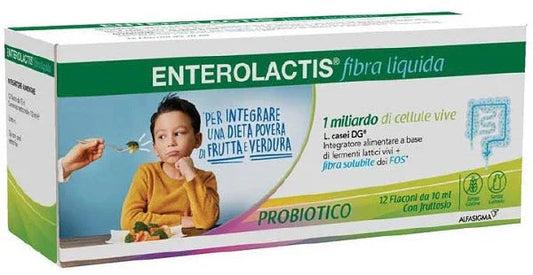 ENTEROLACTIS FIBRA LIQUIDA 12 FLACONCINI DA 10 ML - Farmaspeed