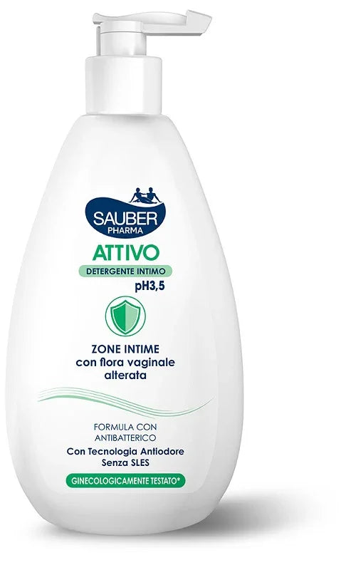 SAUBER DETERGENTE INTIMO ATTIVO 500 ML - Farmaspeed