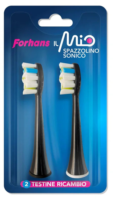 FORHANS ILMIO SPAZZOLINO SONICO 2 TESTINE RICAMBIO - Farmaspeed