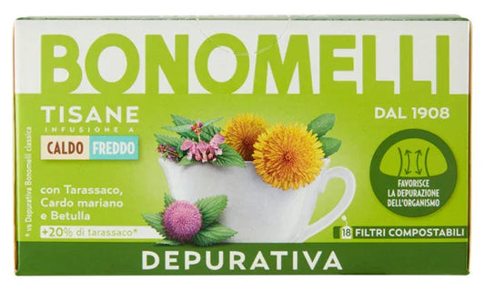 BONOMELLI TISANA DEPURATIVA 18 FILTRI - Farmaspeed