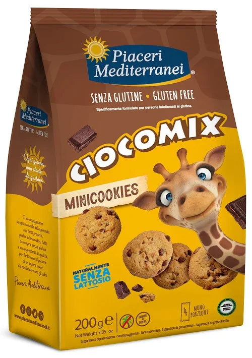 PIACERI MEDITERRANEI CIOCOMIX MINI COOKIES 4 MONOPORZIONI DA 50 G - Farmaspeed