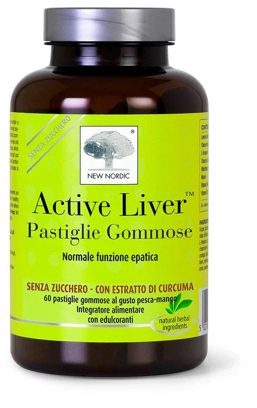 ACTIVE LIVER 60 PASTIGLIE GOMMOSE SENZA ZUCCHERO GUSTO PESCA/MANGO - Farmaspeed